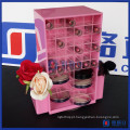 Destaque Prodcuts Pink Color Acrylic Spinning Lipstick Tower